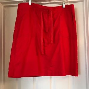 Red skirt